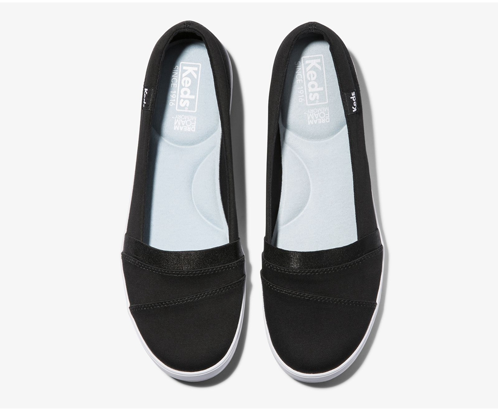 Womens Keds Slip Ons - Carmel - Black - 2341-BTSKU